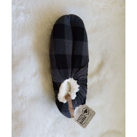 Fuzzy Babba Men's Sherpa Lined Slipper Socks (L/XL 10-12) Gray & Black … - Picture 4 of 8